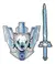 ESPADA Y ESCUDO MEDIEVAL SOFT CELESTE ISAKITO en internet