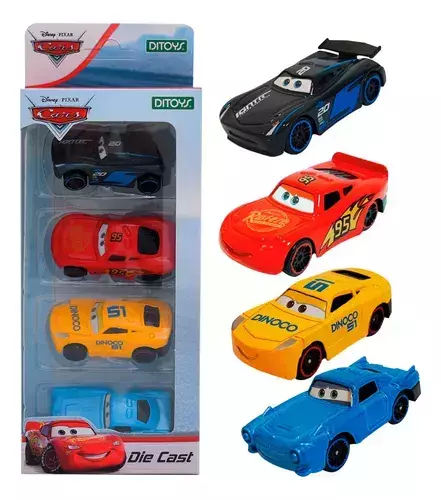 PACK 4 AUTOS METALICOS CARS DITOYS - comprar online
