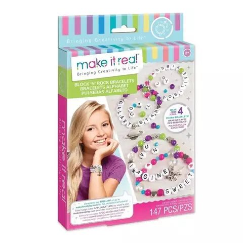 ARMA JOYAS SET DE PULSERAS MAKE IT LETRAS 147 PZS ISAKITO - comprar online