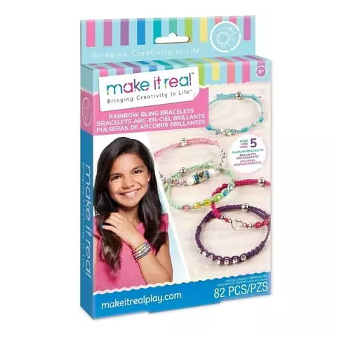 ARMA JOYAS SET DE PULSERAS MAKE IT DISEÑO ARCOIRIS 82 PZS ISAKITO - comprar online
