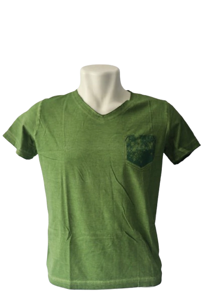 CAMISETA MASCULINA GOLA V COM BOLSO FALSO - D'ARMAND