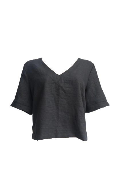 BLUSA FEMININA MANGA CURTA GOLA V - COPINE