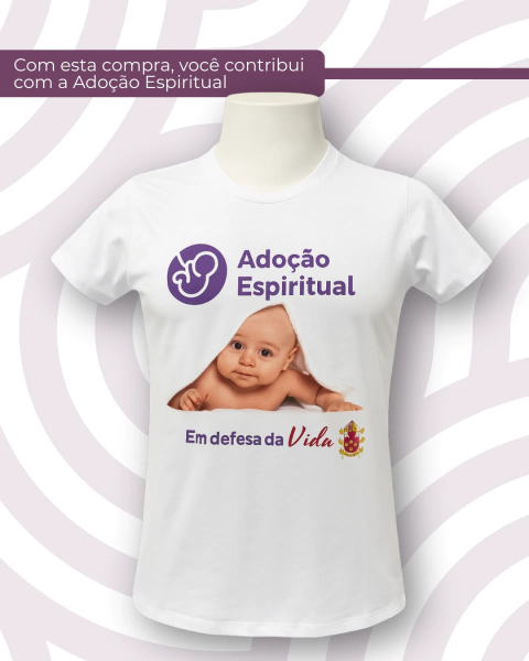 CAMISETA ADOÇÃO ESPIRITUAL BRANCA - comprar online