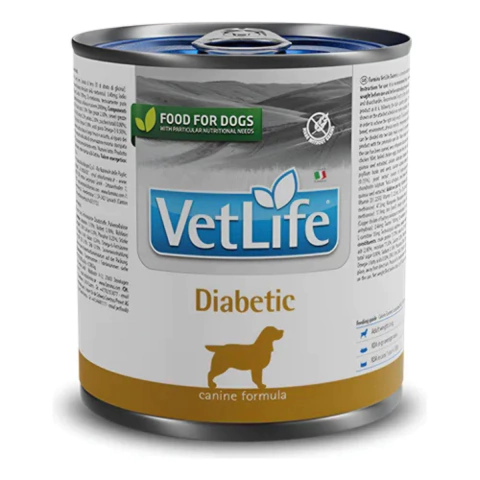 Ração Úmida Vet Life Diabetic Pra Cães 300g