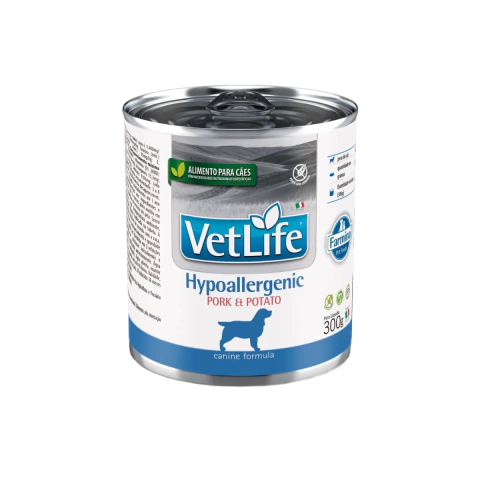 Ração Úmida Vet Life HypoAllergenic Pra Cães 300g