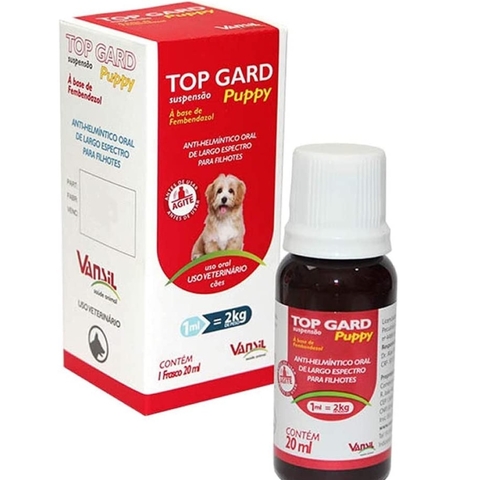 Anti-Helmíntico Vansil Top Gard Puppy 20Ml