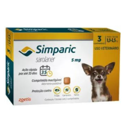 Simparic 5mg Com 3 Comprimidos