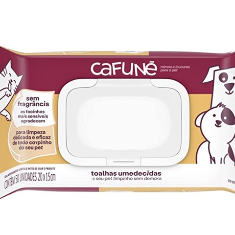 Toalha Umedecida Sem Fragancia - Cafune