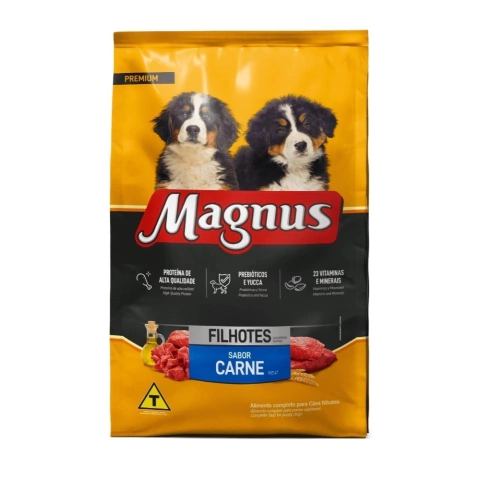 Ração Magnus Filhotes Sabor Carne 10.1 kg