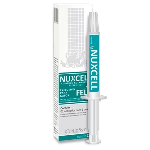 Suplemento Nuxcell Fel Seringa para Gatos 2g