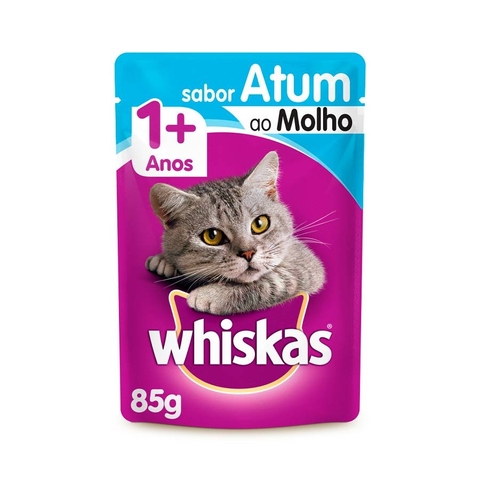 Whiskas Sachê para Gatos Adultos Sabor Atum - 85g