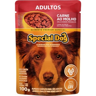 sache Ultralife para Cães Adultos Sabor Carne ao Molho 100g