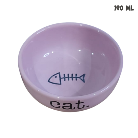 COMEDOURO CERÂMICA CAT 190 ml