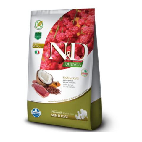 Nd quinoa canine adult skin Sabor pato mini brends 2,5kg