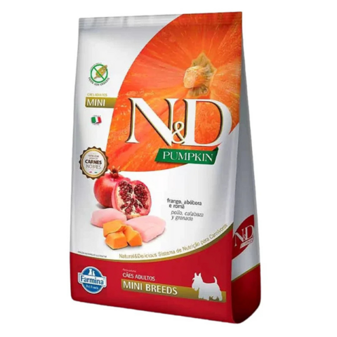 Ração N&D Pumpkin Canine 2,5Kg Pra Cães Adultos Mini Frango