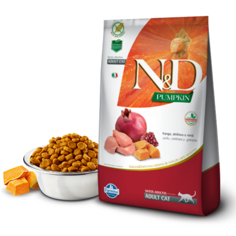 Ração N&D Pumpkim Gatos Adultos Frango e Romã 1,5 Kg
