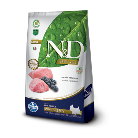 Ração Seca ND Prime Canine Ad Raças Mini Cordeiro - 2,5Kg