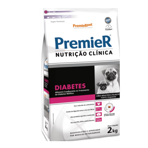Ração Premier Diabetes para Cães Raças Pequenas 2kg
