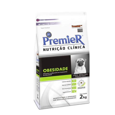 Premier Nutrição Clínica Obesidade Cães Pequeno Porte 2kg