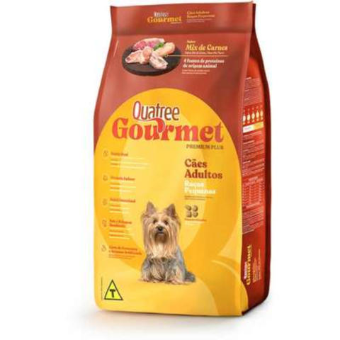 Ração Quatree Gourmet 10,1Kg Pra Cães Adultos Pequenos