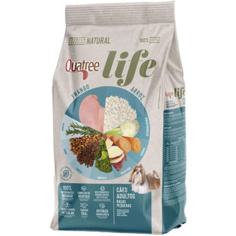 Ração Quatree Life 10,1Kg Cães Adultos Raças Pequenas