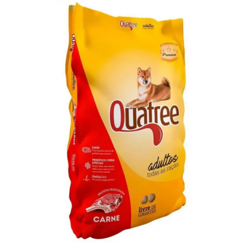 Ração Quatree Carne Pra Cães Adultos 15Kg