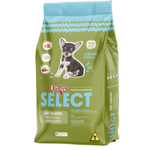 Ração Quatree Select Cães Filhotes Raças Pequenas 10.1kg