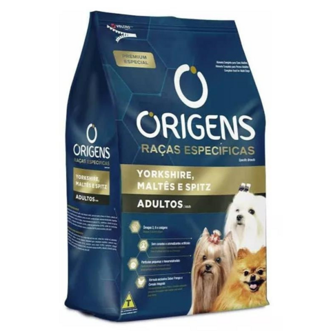 Ração Origens Raças Yorkshire, Maltês Spitz Adultos 10,1kg