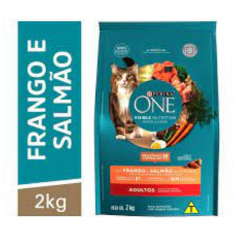 PURINA ONE GATO CASTRADO FRANGO E SALMAO 2KG