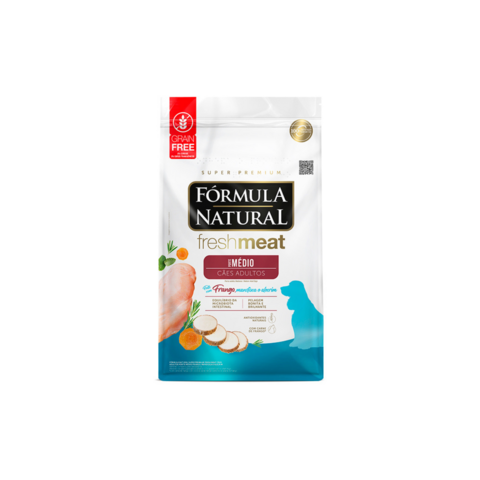 Ração Fórmula Natural Freshmeat 12Kg Cães Adultos Médios