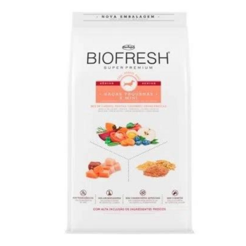 Biofresh cao senior pequemo mini mix car/fru 10,1kg