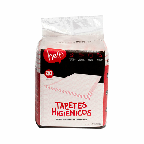 Tapete Higiênico Zee Dog Hello para Cães 80x60cm-30 unidades