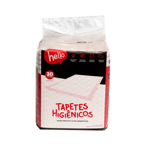 Tapete Higiênico Zee Dog Hello para Cães 80x60cm-30 unidades
