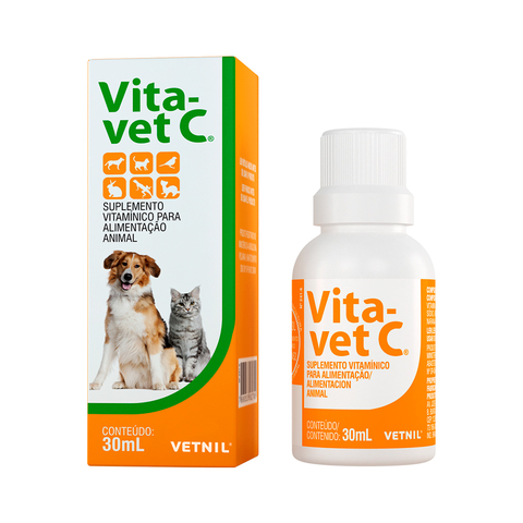 Suplemento Vitamínico Vita-vet C Cães E Gatos Vetnil - 30 Ml