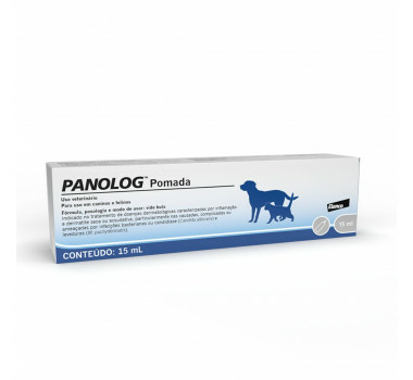 Pomada Anti-Inflamatória Panolog Elanco Cães e Gatos - 15ml