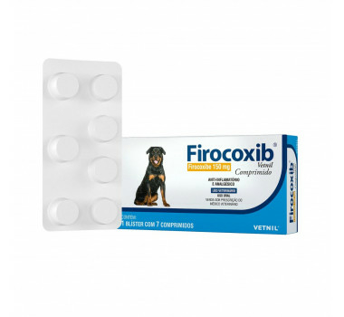 Anti-Inflamatório e Analgésico Vetnil Firocoxib 150mg Cães