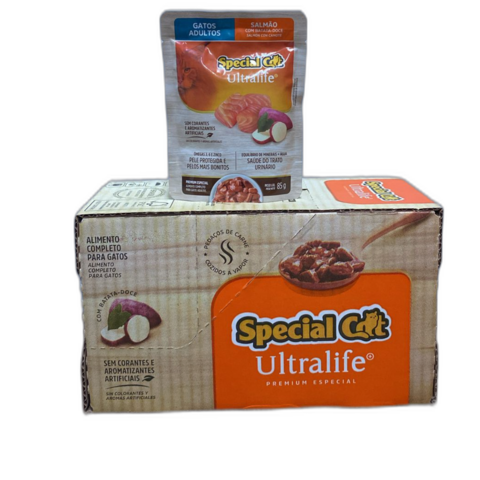 sache especial cat ultralife salmão caixa cm 12 unidades.