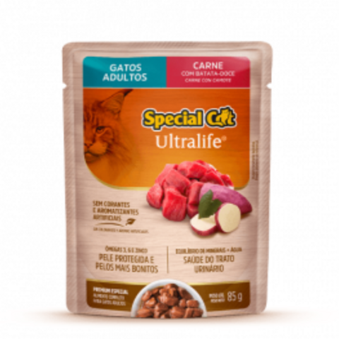 Sachê Premium Special Cat Gatos Adultos Carne 85g
