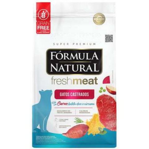 Ração Fórmula Natural FreshMeat Gato Castrado Carne 7kg