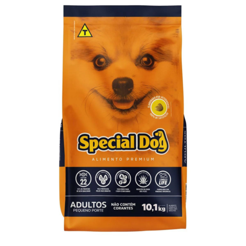 Ração Special Dog Cães Adultos Raça Pequena Carne 10,1Kg