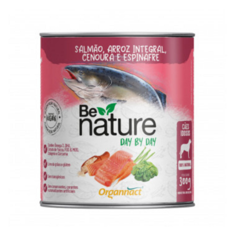Alimento Natural Organnact Be Nature Cães Idosos 300g Salmão