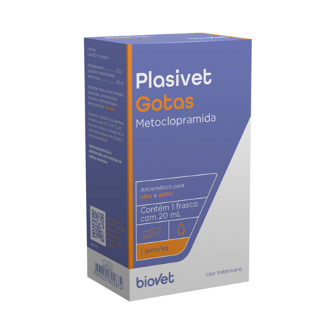 Plasivet Gotas Antiemético Para Cães e Gatos 20 mL