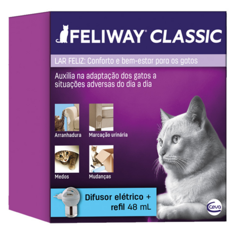 Feliway Classic Difusor Elétrico Para Gatos + Refil 48 mL