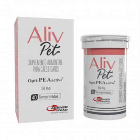 Aliv Pet Suplemento Alimentar Para Cães e Gatos 50Mg 40comp