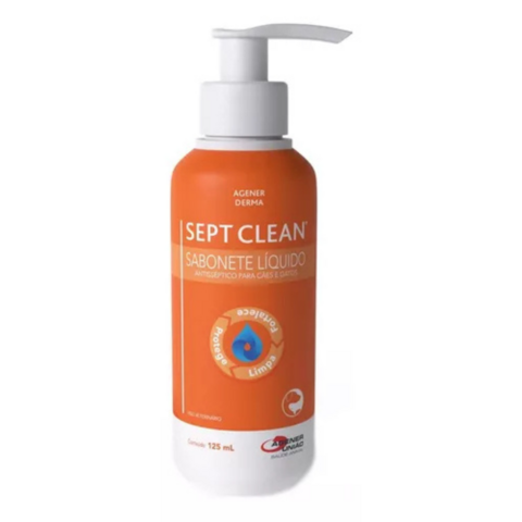 Sept Clean Sabonete Antisséptico Para Cães e Gatos 125 Ml