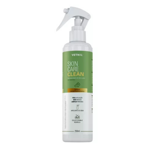 Skin Care Clean 250 ml - Spray Higiênico para Cães e Gatos