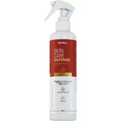 Skin Care Defense Spray Para Higiene de Cães e Gatos 250Ml
