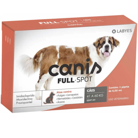 Canis Full Spot 1 Ml Anti Parasitário Cães Entre 41 e 60 Kg