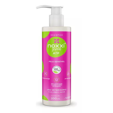 Noxxi Green Atp Shampoo Veterinário Cães e Gatos 200 Ml