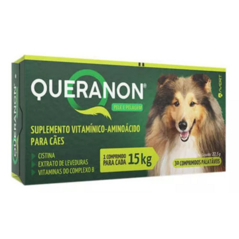 Queranon 15Kg Suplemento Vitamínico Cães 30 Comprimidos